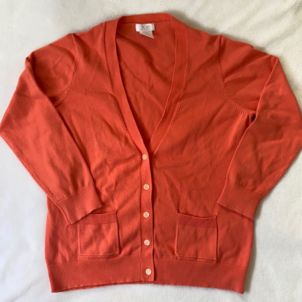 Joe fresh light orange medium cardigan
